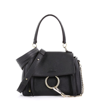 Chloe Faye Day Bag Leather Mini Black