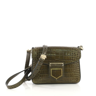 Givenchy Nobile Crossbody Bag Crocodile Embossed Leather Mini 40438/1