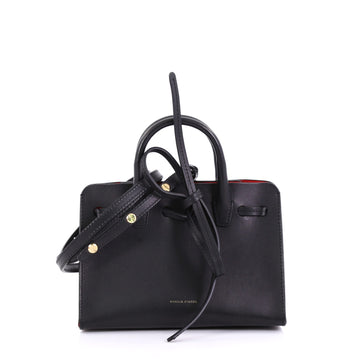 Mansur Gavriel Sun Tote Leather Mini Mini Black 40498/1