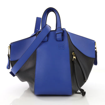 Loewe Hammock Bag Leather Small Blue 40512/2