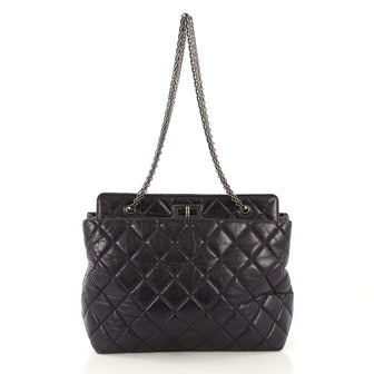 Chanel Reissue Tote Quilted Aged Calfskin Large Purple 4052714