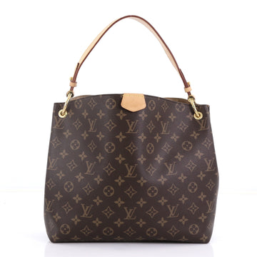 Louis Vuitton Graceful Handbag Monogram Canvas PM Brown