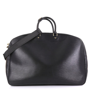 Louis Vuitton Alize Bag Epi Leather 3 Poches Black