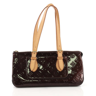 Louis Vuitton Rosewood Avenue Handbag Monogram Vernis Red