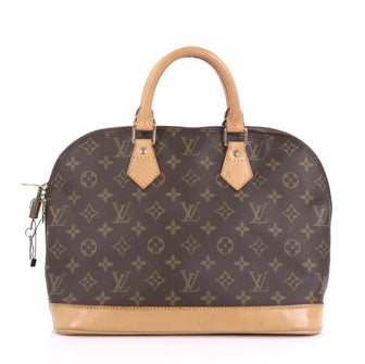 Louis Vuitton Vintage Alma Handbag Monogram Canvas PM