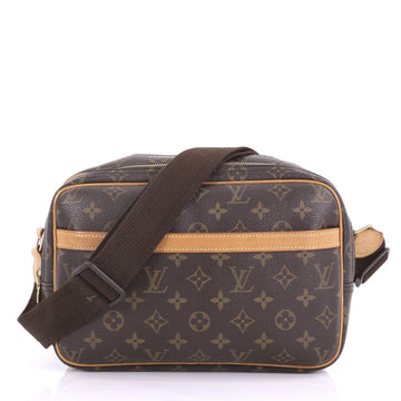 Louis Vuitton Reporter Bag Monogram Canvas PM Brown