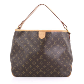 Louis Vuitton Delightful Handbag Monogram Canvas PM Brown