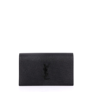 Saint Laurent Classic Monogram Clutch Leather Black 405632
