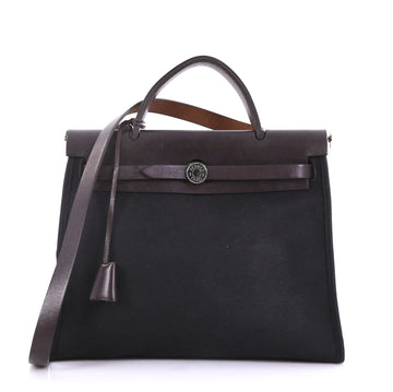 Herbag Zip Leather and Toile 31