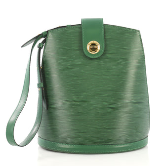 Louis Vuitton Cluny Shoulder Bag Epi Leather Green
