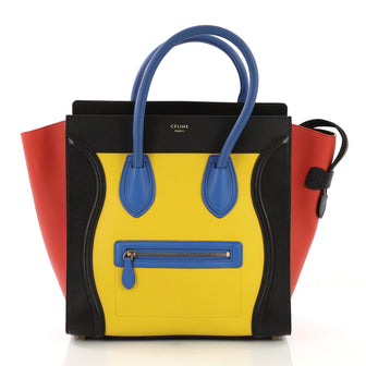 Celine Model: Multicolor Luggage Handbag Leather Mini 40567/24