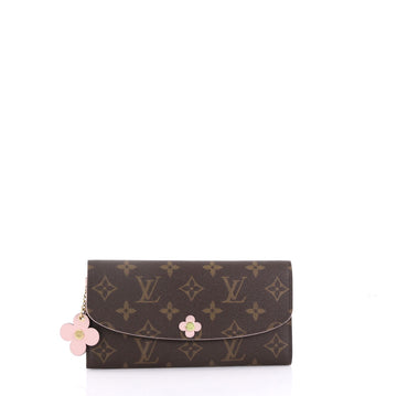 Louis Vuitton Emilie Wallet Limited Edition Bloom Flower Monogram Canvas