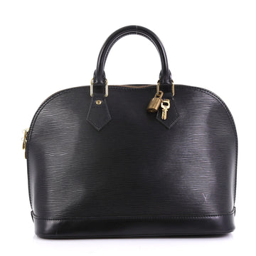 Louis Vuitton Vintage Alma Handbag Epi Leather PM Black