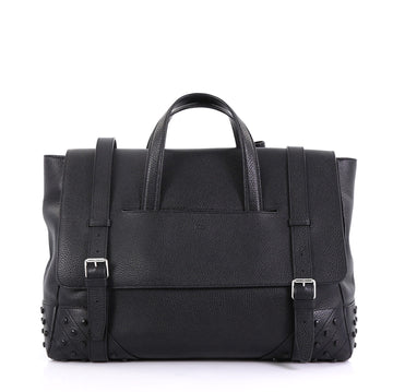 Tod's Envelope Backpack Leather Large Black