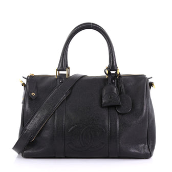 Chanel Model: Vintage Timeless Boston Bag Caviar Medium  Black 40568/10