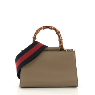 Gucci Nymphaea Top Handle Bag Leather Mini Neutral 40568111