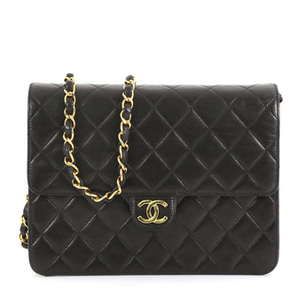 Chanel Vintage Clutch with Chain Quilted Leather Small 40568127