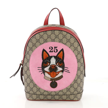Zip Backpack Bosco Print GG Coated Canvas Small