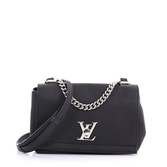 Louis Vuitton Lockme II Handbag Leather BB Black