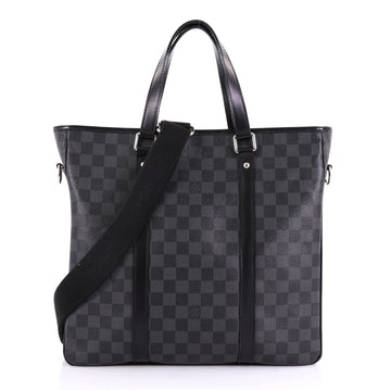 Louis Vuitton Tadao Handbag Damier Graphite PM Black