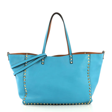 Valentino Rockstud Reversible Convertible Tote Leather 40572124