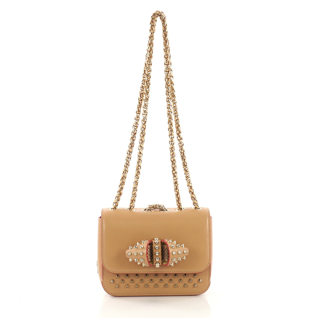 Christian Louboutin Calfskin Spiked Sweet Charity Small Crossbody Bag –  LuxeDH