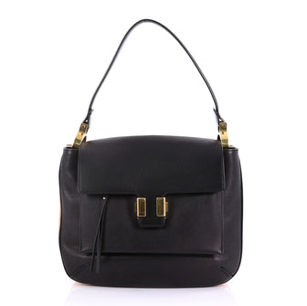 Chloe Amelia Shoulder Bag Leather Medium Black 40572/180