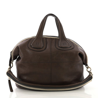 Givenchy Nightingale Satchel Leather Medium Brown 4057219