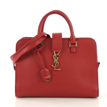 Saint Laurent Monogram Cabas Leather Small Red 4057258