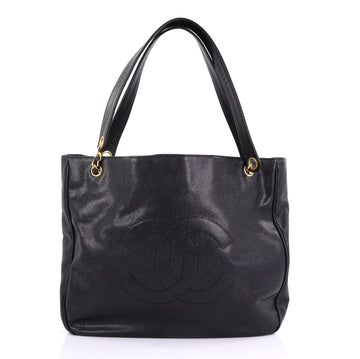 Chanel Model: Vintage Timeless Open Chain Tote Caviar Large Black 40572/62