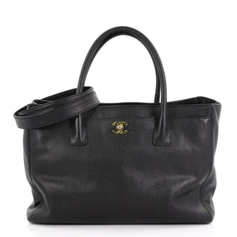 Chanel Model: Cerf Executive Tote Leather Medium Black 40572/63