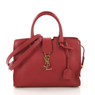 Saint Laurent Monogram Cabas Leather Baby Red 4057265