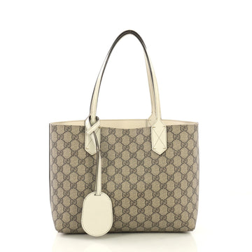 Gucci Reversible Tote GG Print Leather Small Brown 405788