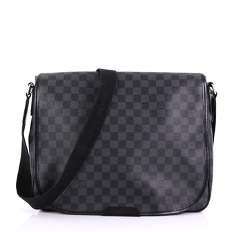 Louis Vuitton Daniel Messenger Bag Damier Graphite GM Black