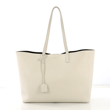 Saint Laurent Shopper Tote Leather Large White 406081