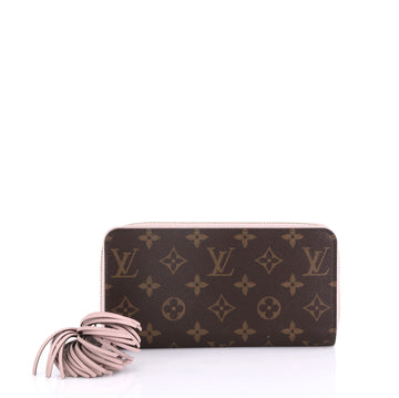 Louis Vuitton Tassel Zippy Wallet Monogram Canvas Brown