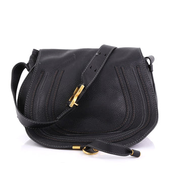 Chloe Marcie Crossbody Bag Leather Medium Black 40626/3