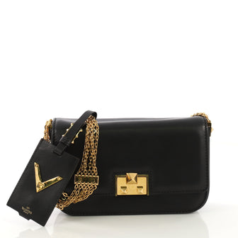 Valentino Rockstud Multichain Shoulder Bag Leather Medium 406722