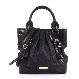 Burberry Bridle Whipstitch Convertible Tote Leather Small 4067510