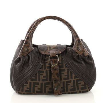 Fendi Spy Pocket Hobo Zucca Canvas and Leather Brown 4067511
