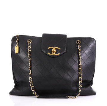 Chanel Vintage Supermodel Weekender Bag Quilted Leather 4067512