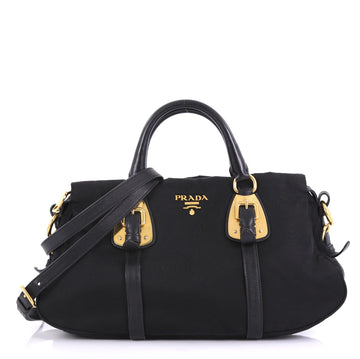 Prada Gaufre Convertible Tote Tessuto Medium Black 4067513