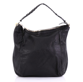 Gucci Bamboo Bar Hobo Leather Medium Black 406752