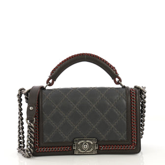 Chanel Paris-Salzburg Chain Handle Boy Flap Bag Quilted 406777