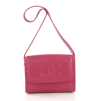 Chanel Vintage Timeless CC Messenger Bag Caviar Medium Pink 4067820