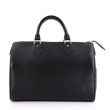 Louis Vuitton Speedy Handbag Epi Leather 30 Black