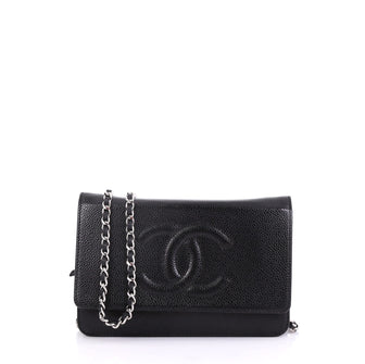 Chanel Model: Timeless Wallet on Chain Caviar Black 40678/34