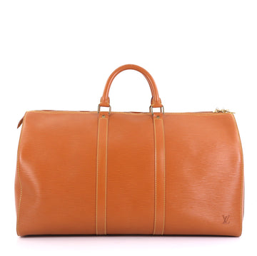 Louis Vuitton Keepall Bag Epi Leather 50 Brown