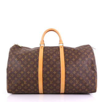 Louis Vuitton Keepall Bag Monogram Canvas 55 Brown 4067849