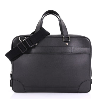 Louis Vuitton Alexander Briefcase Taiga Leather Black